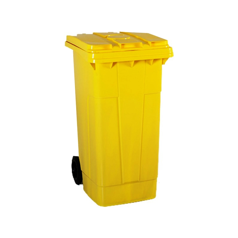 Plastik Çöp Konteyneri 240 Lt Sarı